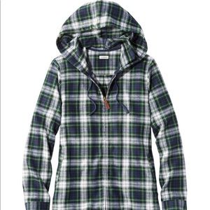 LL Bean Hooded Flannel